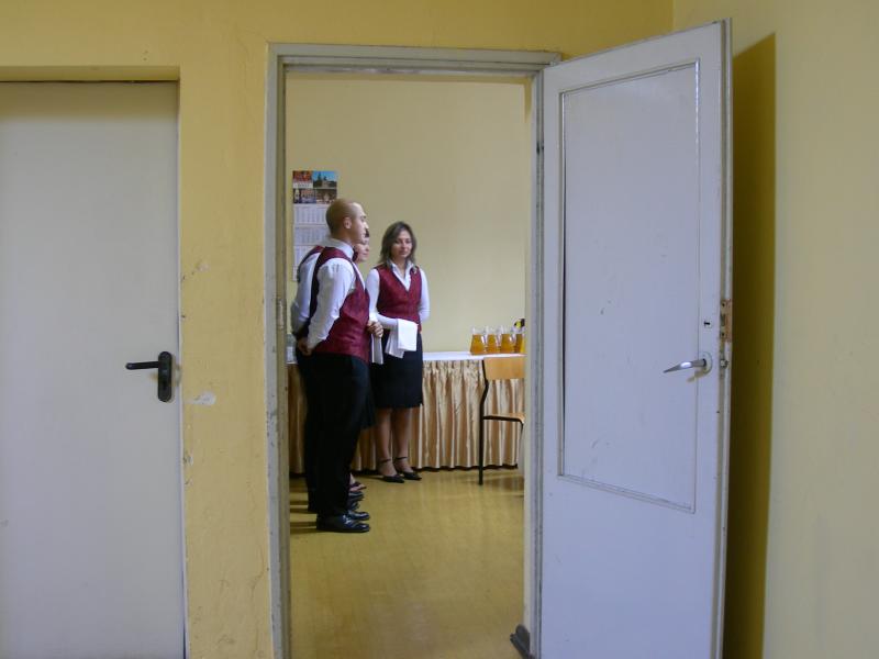 Uczniowie szkoy gastronomicznej. Padziernik 2007. Fot.: Braciszek